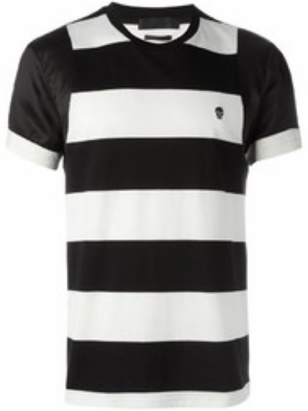 Alexander McQueen Striped Skull T-Shirt Size Large Men’s